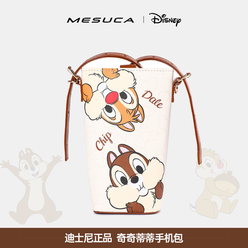 Mescar x Disney Chip n Dale กระเป๋าโทรศัพท์มือถือน่ารักการ์ตูนกระเป๋าใบ ...
