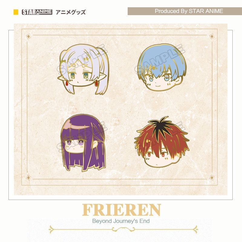Burited Frillian Merchanted เข็มกลัดการ์ตูนอะนิเมะป้ายโลหะ Filance ...