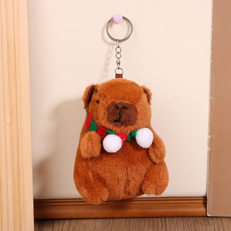 Bug Capybara ตุ๊กตาพวงกุญแจน่ารักกระเป๋าจี้ Creative Fluffy สัตว์พวง ...