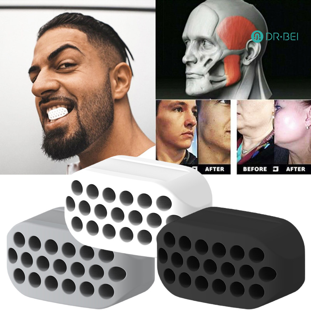 Dr.bei Fitness Face Masseter Jaw Exerciser Ball ซิลิโคนเกรดอาหาร Chew ...