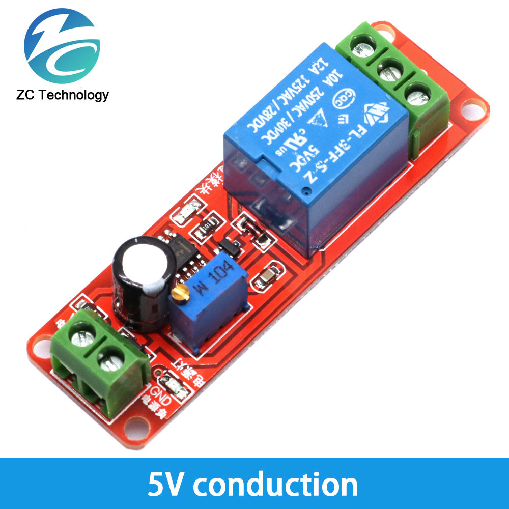 Ne555 Timer Switch โมดูลปรับ Time Delay รีเลย์โมดูล DC 5V / 12V Delay ...