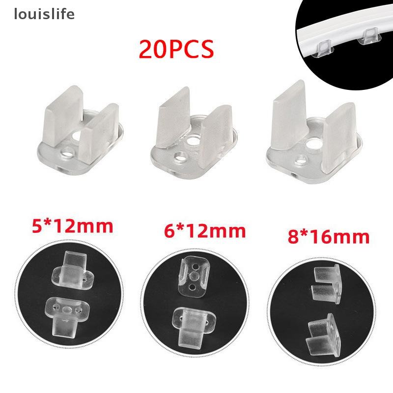 Leth คุณภาพสูงยืดหยุ่นอุปกรณ์เสริม 20PCS 5 มม.6 มม.8 มม.LED Strip Fix ...