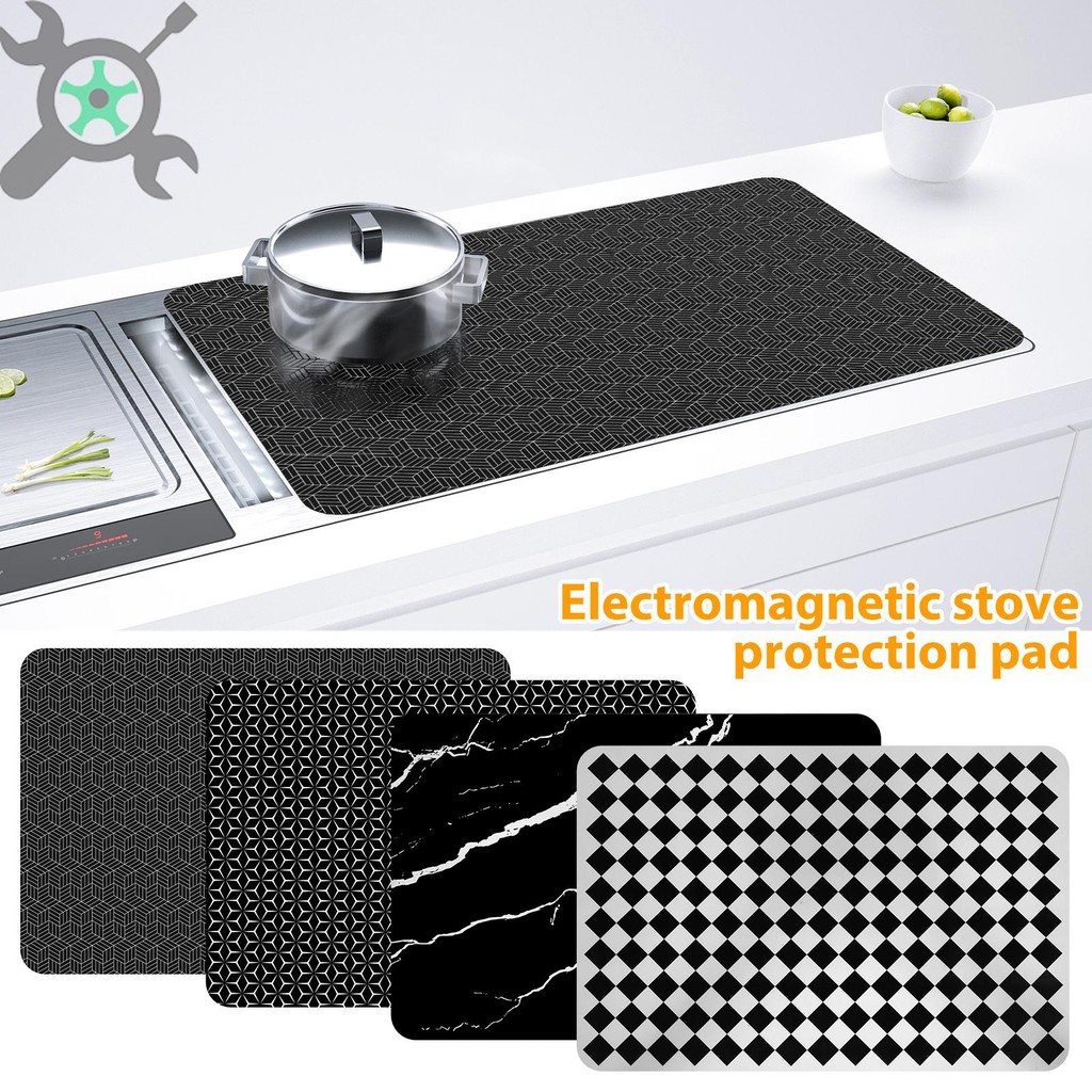 Induction Cooktop Mat ซิลิโคนเตาแม่เหล็กไฟฟ้าครอบคลุมความร้อน Induction ...
