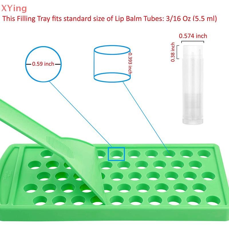 [Xy] 2 ชิ้น/เซ็ต Diy Lip Balm Lip Gloss Crafting Kit Wax เทถาดไม้พาย ...
