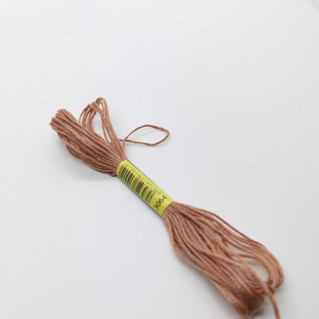 6 Skeins DMC 3064 3072 3078 3325 3326 ด้ายปักครอสติสพรีเมี่ยมสีรุ้งเย็บ ...
