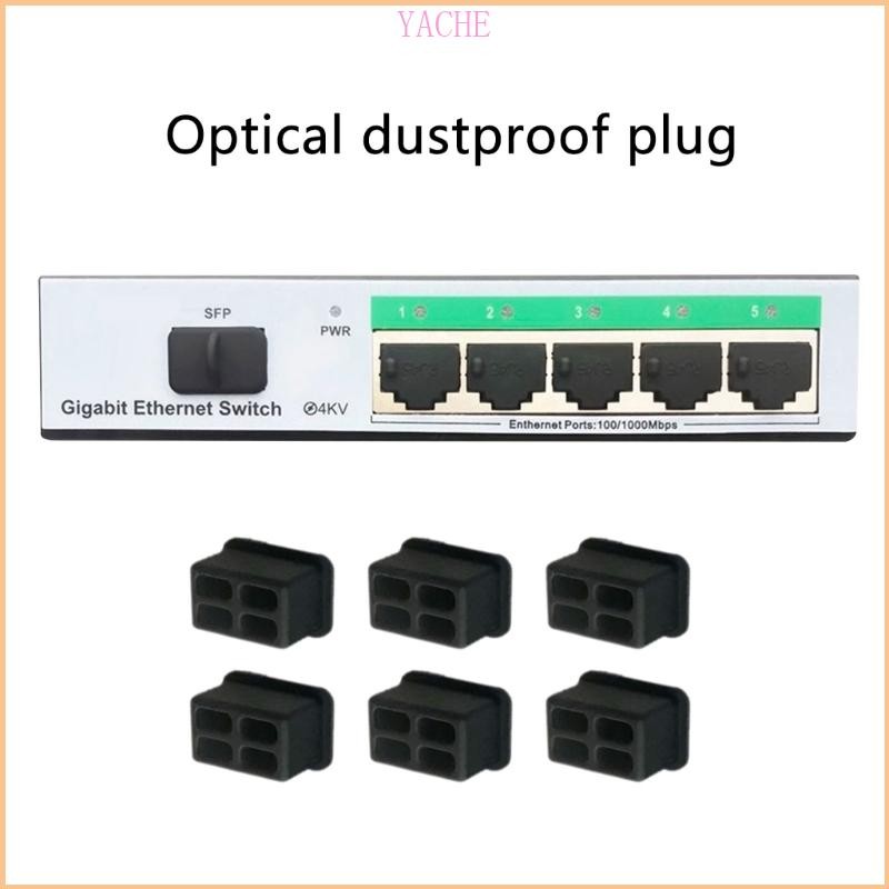 Jache 10 ชิ้น SFP Port Dust Caps SFP ฝาครอบป้องกันสําหรับใช้งานง่ายและ ...