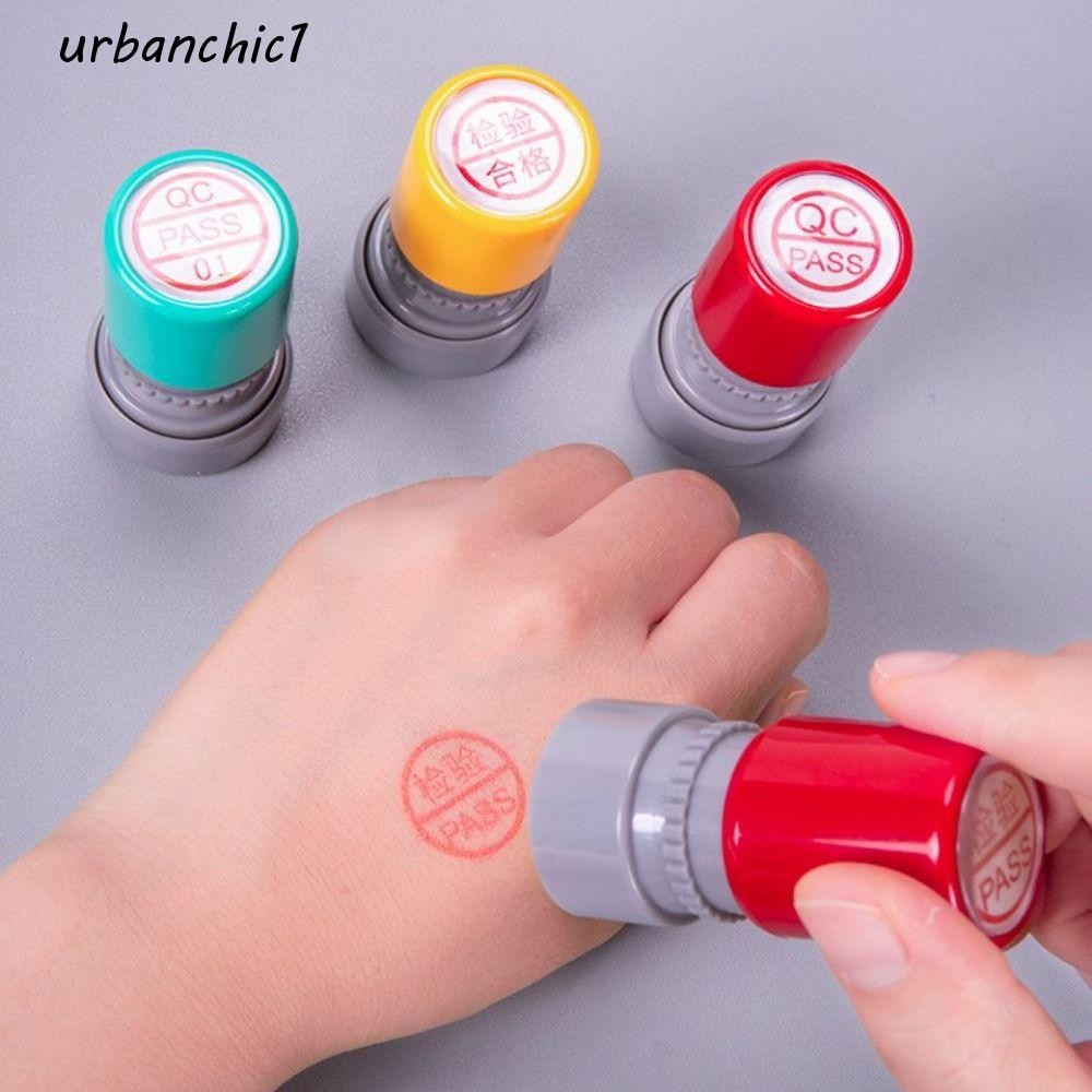 URBANCHIC QA QC Inspect Stamp, แกะสลัก IQC คุณภาพ PASS Stamp, แบบพกพา ...