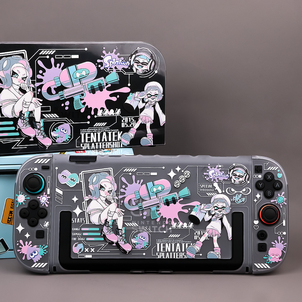 Splatoon-themed Frosted Semi-transparent Hard Protective Case สําหรับ ...