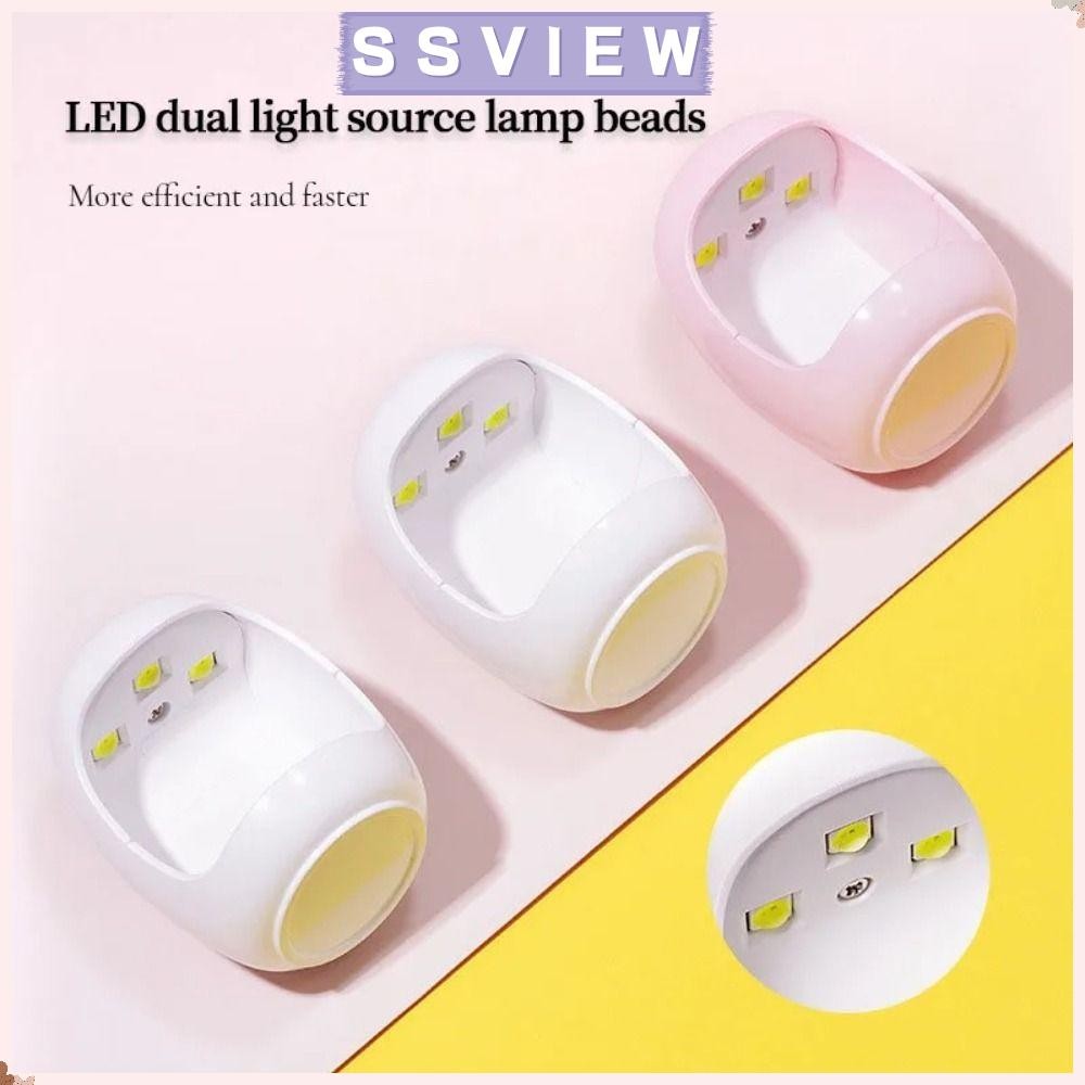 STILLSAVIEW UV LED โคมไฟ, USB Powered Eggshell Shape LED Nail Lamp, แบบ ...