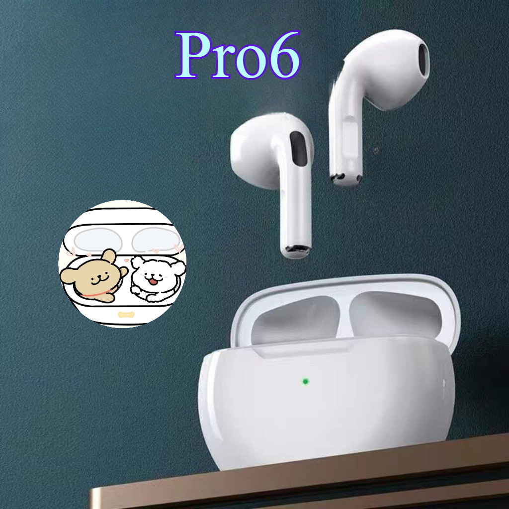 คลาสสิก Pro6 ในหูไร้สายหูฟังบลูทู ธ แบบพกพาใช้ 9D สเตอริโอสัมผัสควบคุม ...