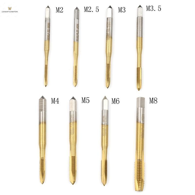 Cod M2/M2.5/M3/M3.5/M4/M5/M6/M8 HSS เมตริกตรงขลุ่ยสกรูแตะปลั๊กใหม่ ...