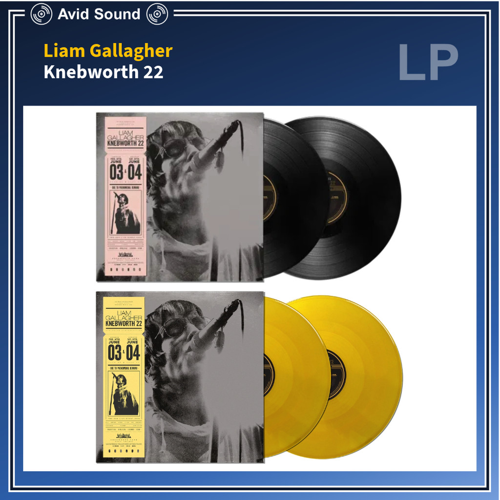 แผ่นเสียง Liam Gallagher Knebworth 22 ใหม่ ซีล Liam Gallagher Vinyl LP ...