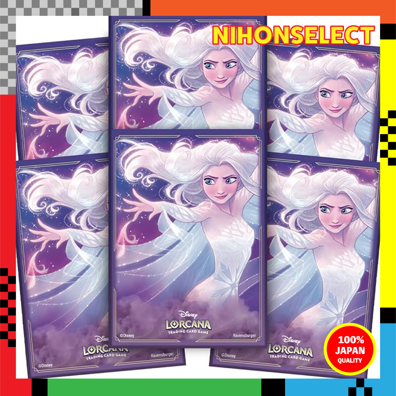lorcana elsa card sleeves DISNEY LORCANA- REIGN OF JAFAR set 8 CARD SLEEVES main image 1