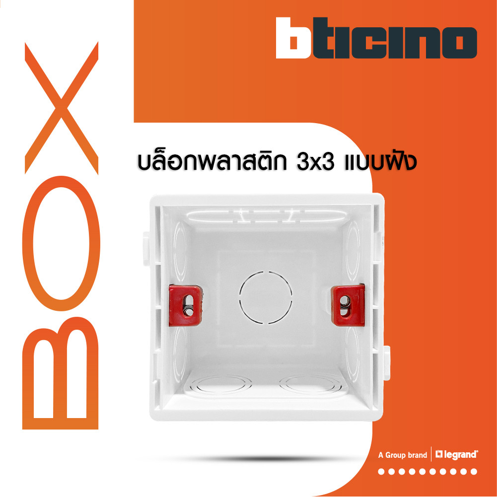 บล็อกพลาสติก BOX สำหรับติดตั้งแบบฝัง ขนาด 3x3 นิ้ว | BTiSmart | Shopee ...