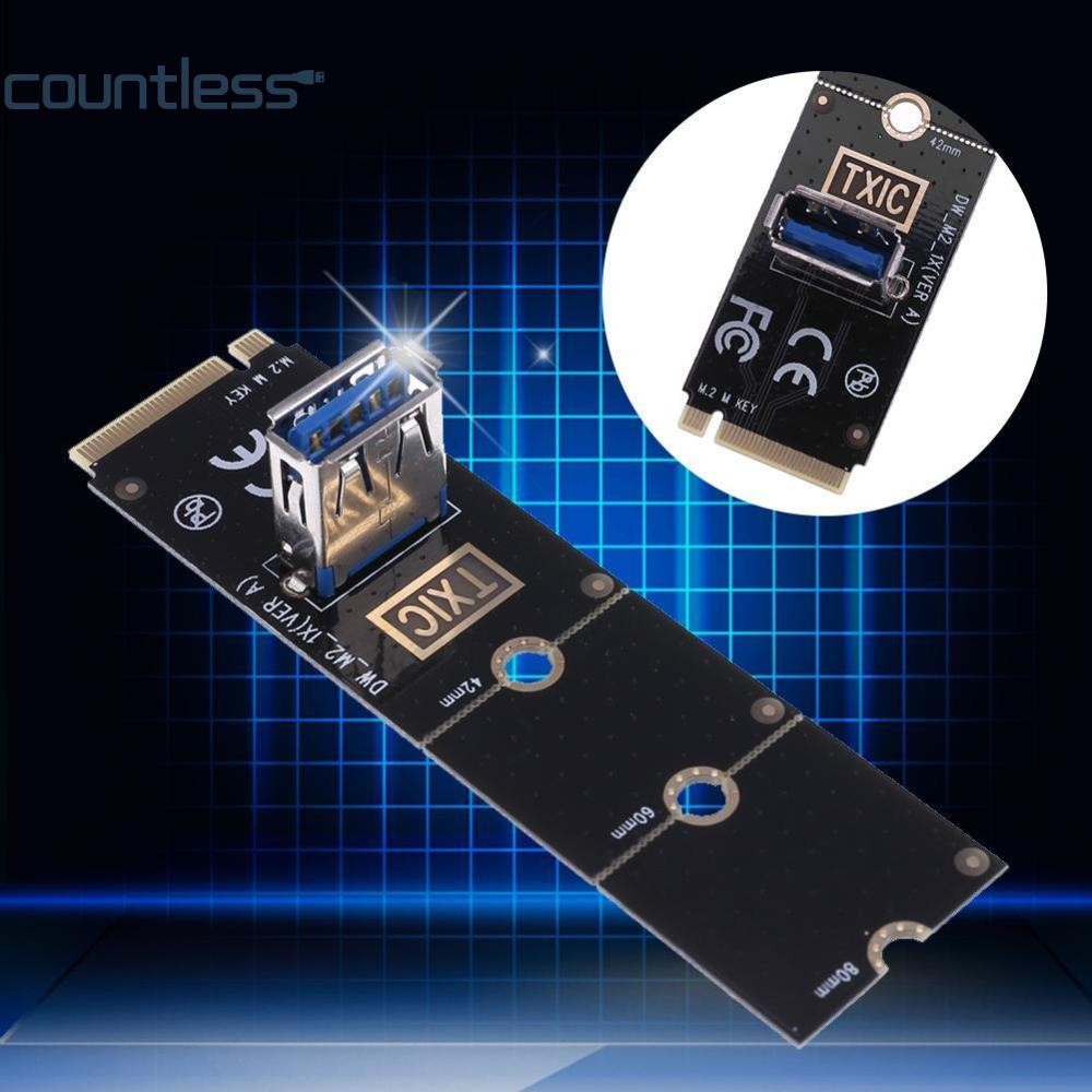M.2/ngff เป็น USB3.0 พอร์ตอะแดปเตอร์แปลงกราฟิกการ์ดสายเคเบิล Extender ...