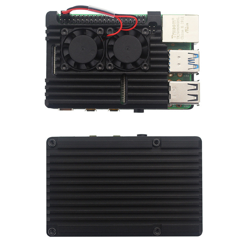 Raspberry Pi 3b Cooling Shell โลหะ 4th Generation Shell ราสเบอร์รี่ pi4 ...
