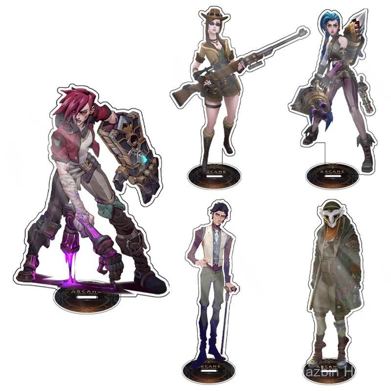 อะนิเมะเกม Arcane League of Legends 15 ซม. Jinx Viktor Caitlyn·Kiramman ...