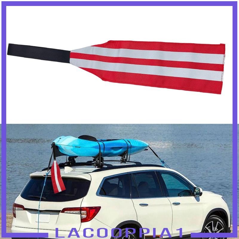[Lacooppia1] รถพ่วงเรือคายัค ing ป้ายธง, เรือ Dinghy ลากจูงธง, รถ Tow ...