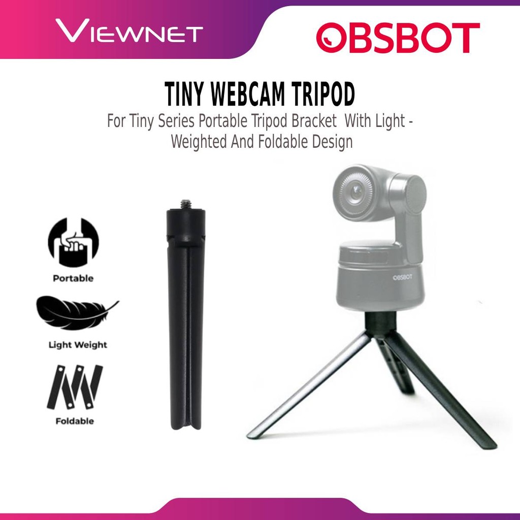 OBSBOT TINY WEBCAM TRIPOD TABLET PORTABLE TRIPOD สําหรับชุดเล็กๆ ที่มี ...