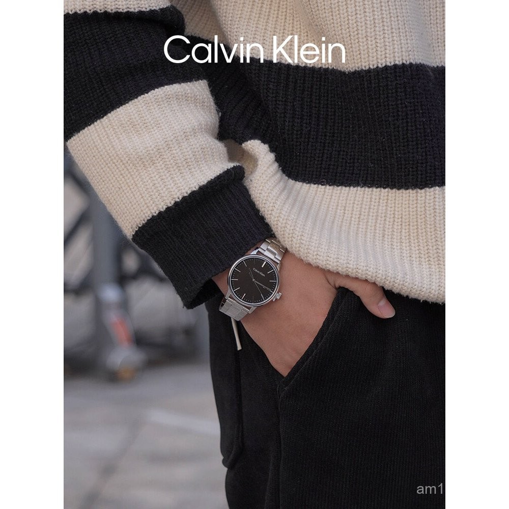นาฬิกา Calvin Klein Official CK สำหรับผู้ชาย ซีรีส์ Eternal หน้าปัดใหญ่ ...