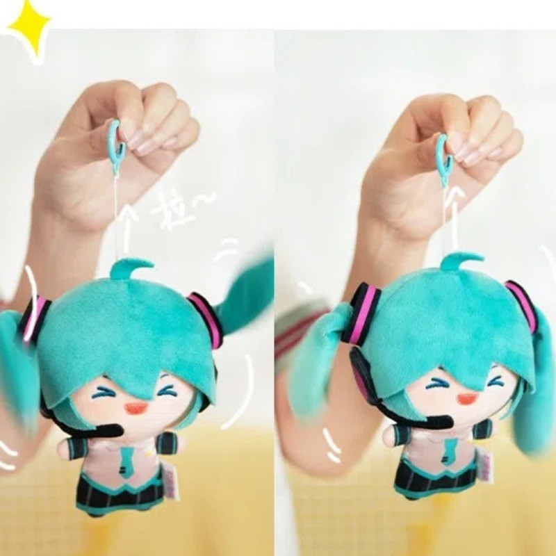 JAMXUN Hatsune Miku Double Ponytail Rotation ตุ๊กตาตุ๊กตากระเป๋าจี้ ...