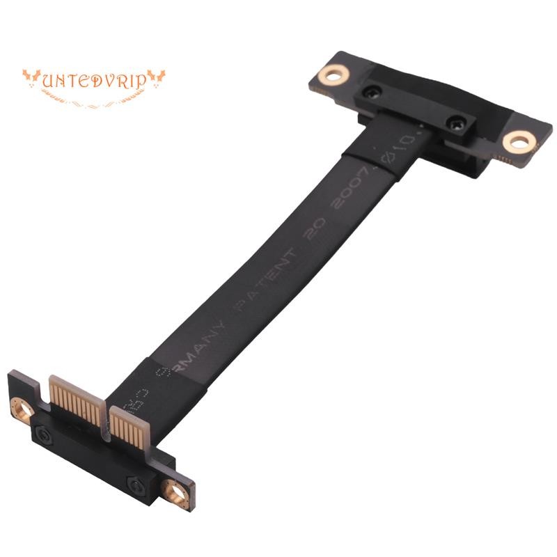 PCIe X1 Riser สาย Dual 90 องศามุมขวา PCIe 3.0 X1 ถึง X1 สาย 8Gbps PCI ...