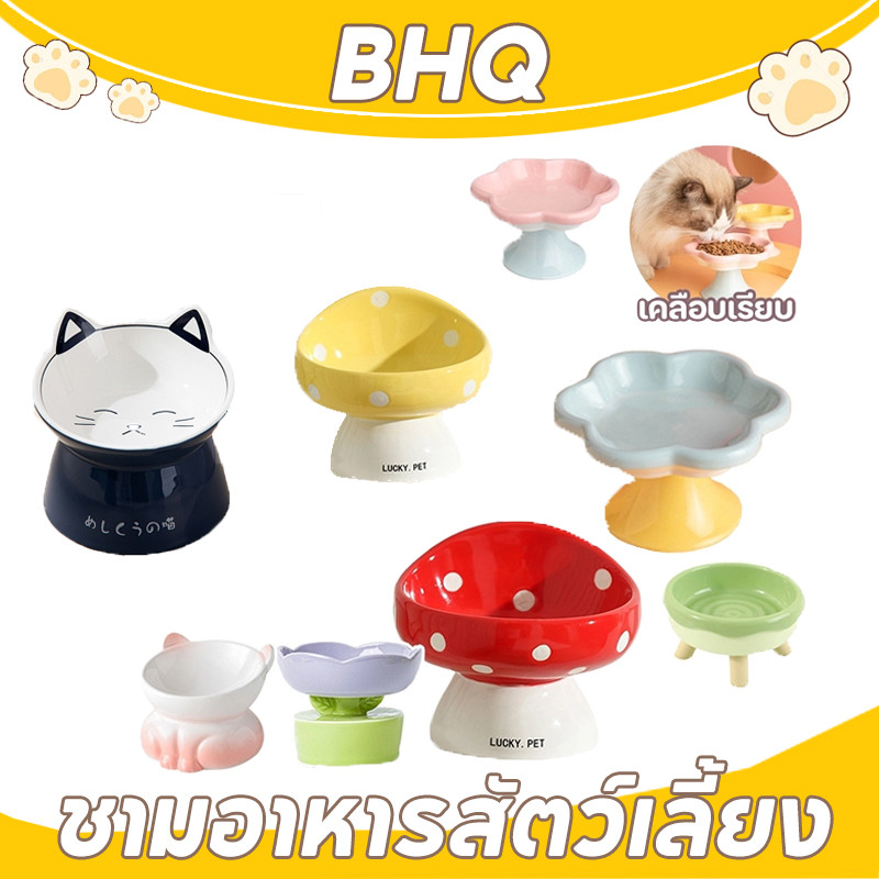 BHQ ชามอาหารแมว ชามอาหารสัตว์เลี้ยง