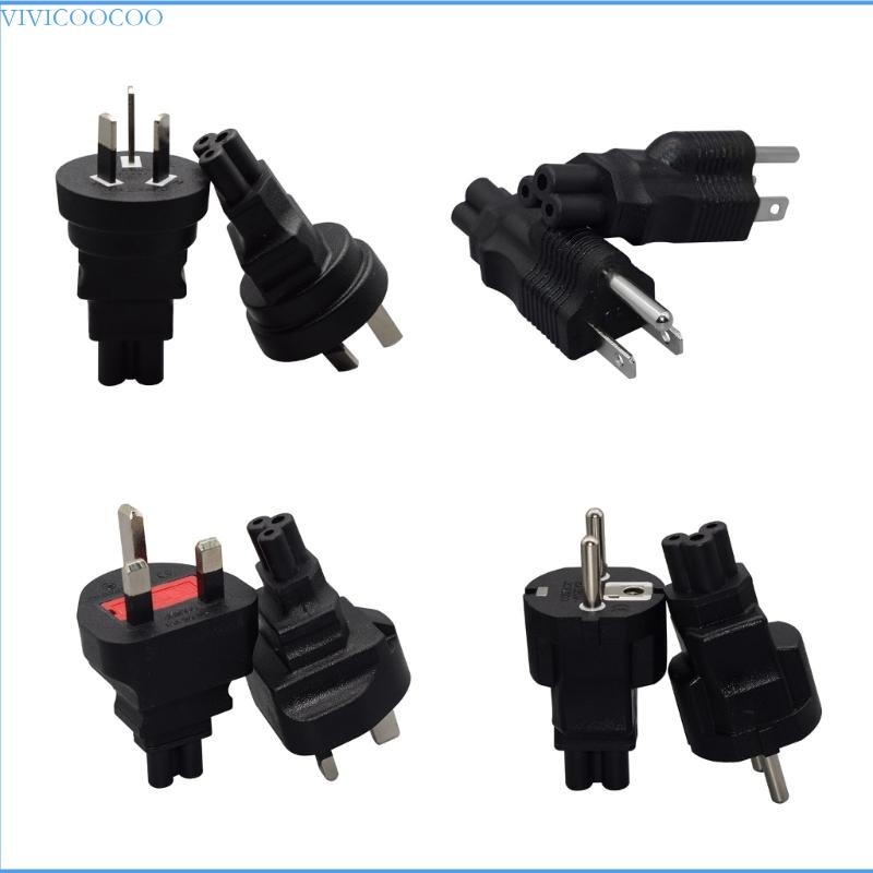 VIVI AU US EU UK to C5 Power Converter C5 ปลั๊กแปลง 3 Prong Power ...
