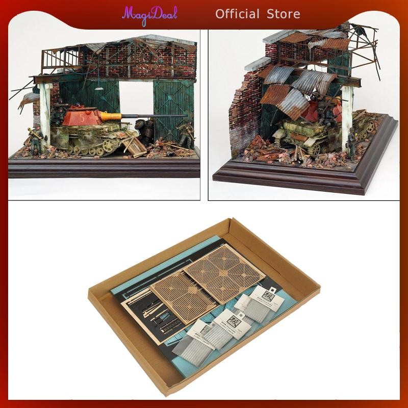 MagiDeal Craft DIY Puzzle Model Kits, ไม้ Ruins , 1:35 Scale Miniature ...