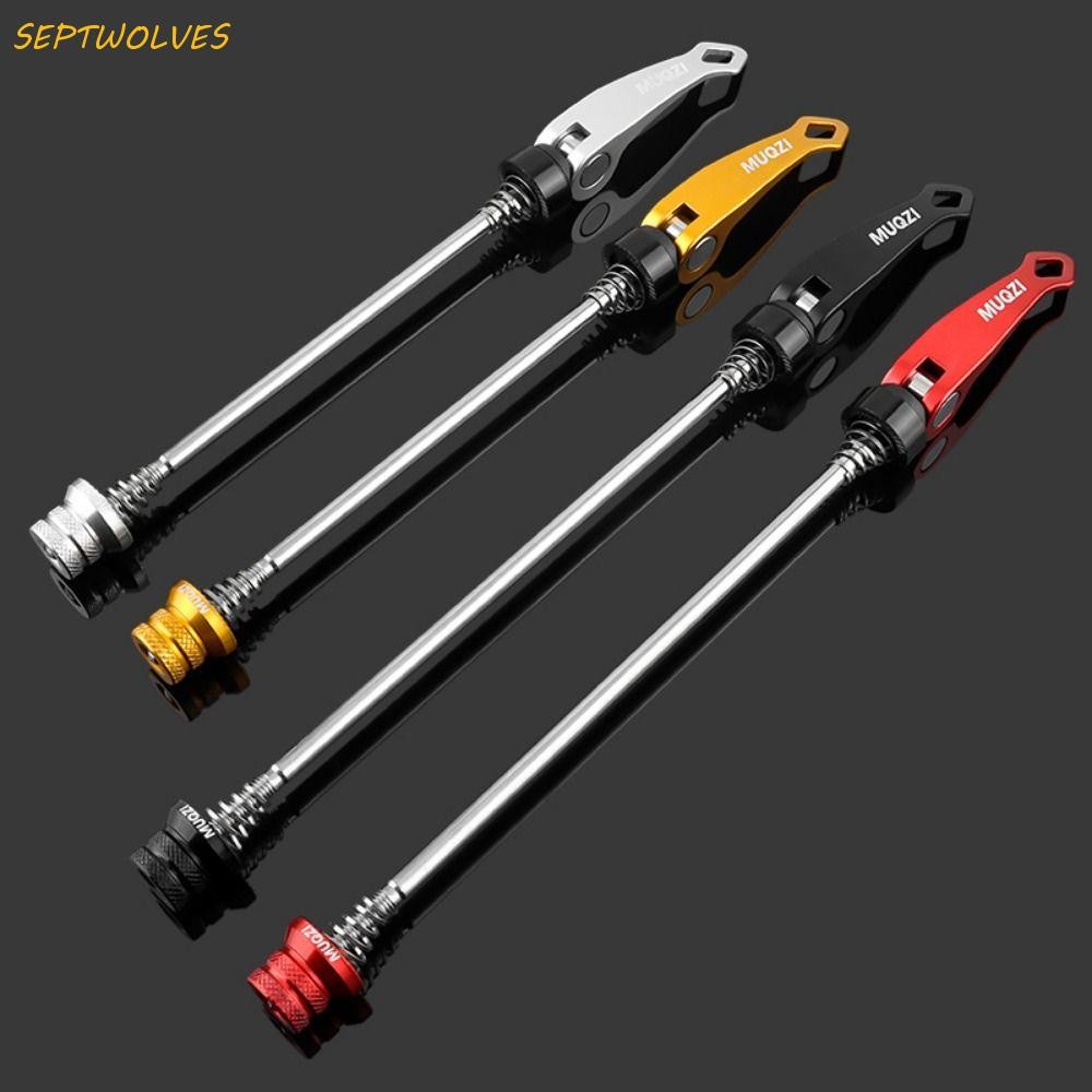 SEPTWOLVES 1 คู่จักรยาน Quick Release Lever ล้อหน้า 100 มม. ล้อหลัง 130 ...