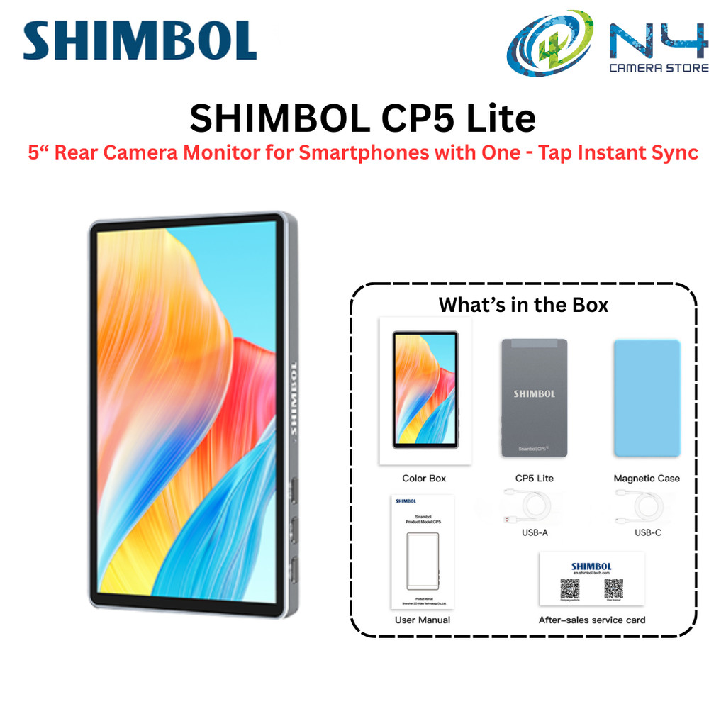 Shimbol CP5 Lite 5 จอภาพกล้องด้านหลังสําหรับสมาร์ทโฟนพร้อม One - Tap ...