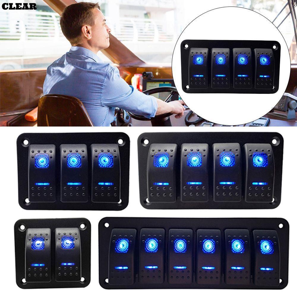 LED Rockerแผงสวิตช์การปรับเปลี่ยนกันน้ําCamper CaravansรถRVซ่อม 12V/24V ...