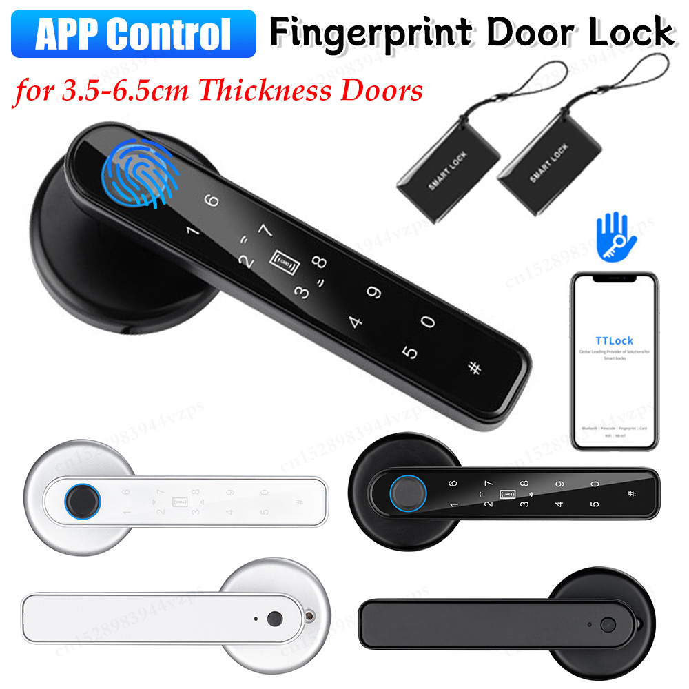 Digital Door Lock Biometric Fingerprint Lock Smart Home Anti Peeping ...