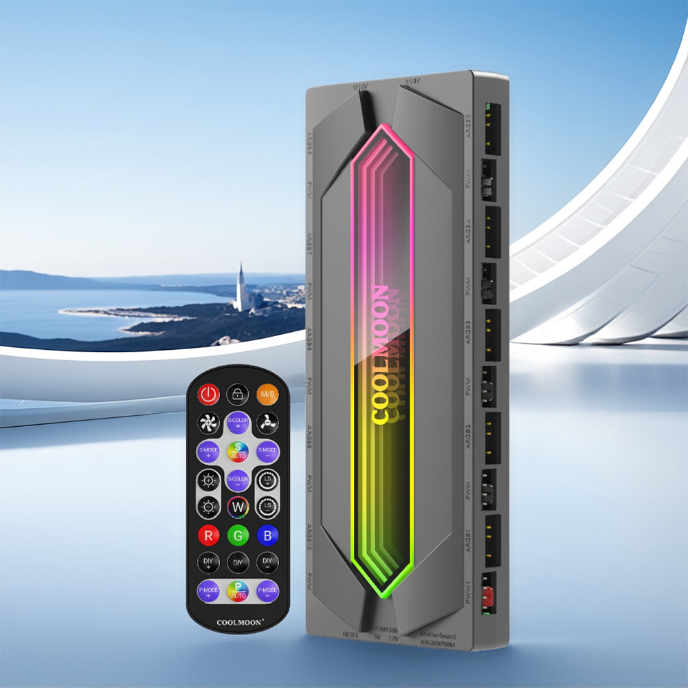 ARGB และ PWM Hub 5V/3PIN ARGB Case Fan Hub พร้อมสายไฟ SATA ระยะไกล PWM ...