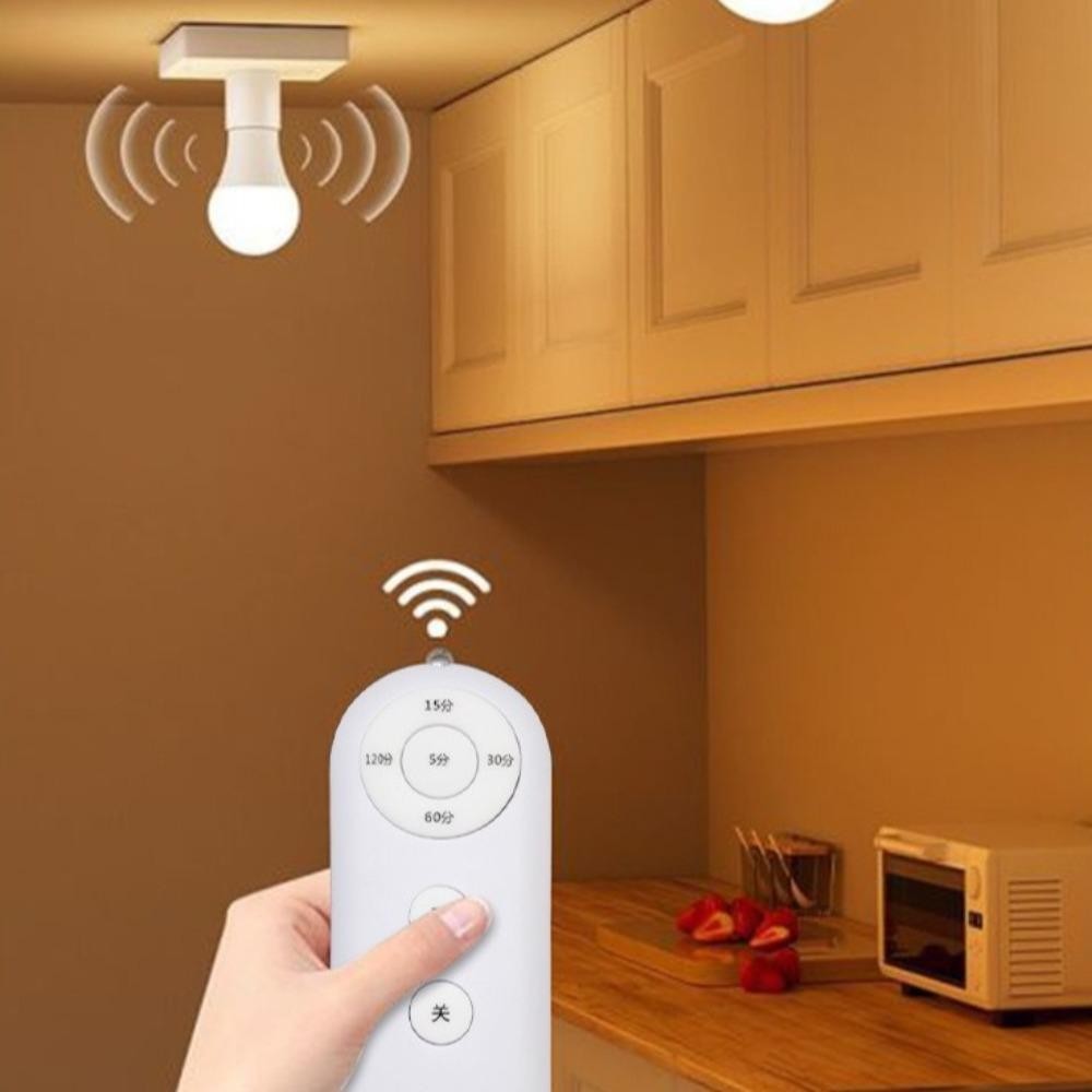 BACKSTAGE Smart Timer Switch Lamp Holder, E27 รีโมทคอนโทรลไร้สายโคมไฟ ...