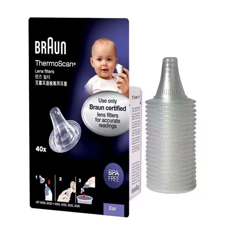 Braun Genuine ThermoScan Thermometer Probe Lens Filters Ear Cover Cap ...