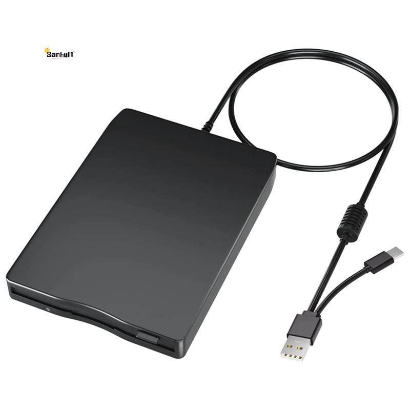 USB Floppy Disk Reader Floppy Disk Drive Dual Interface ภายนอก USB C ...