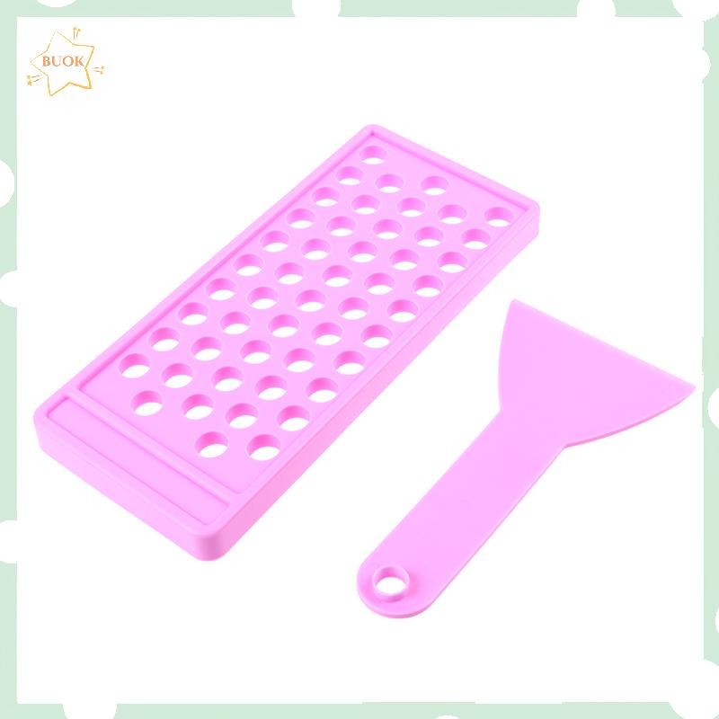 BUOK 2 ชิ้น/เซ็ต Diy Lip Balm Lip Gloss Crafting Kit Wax เทถาดไม้พาย ...