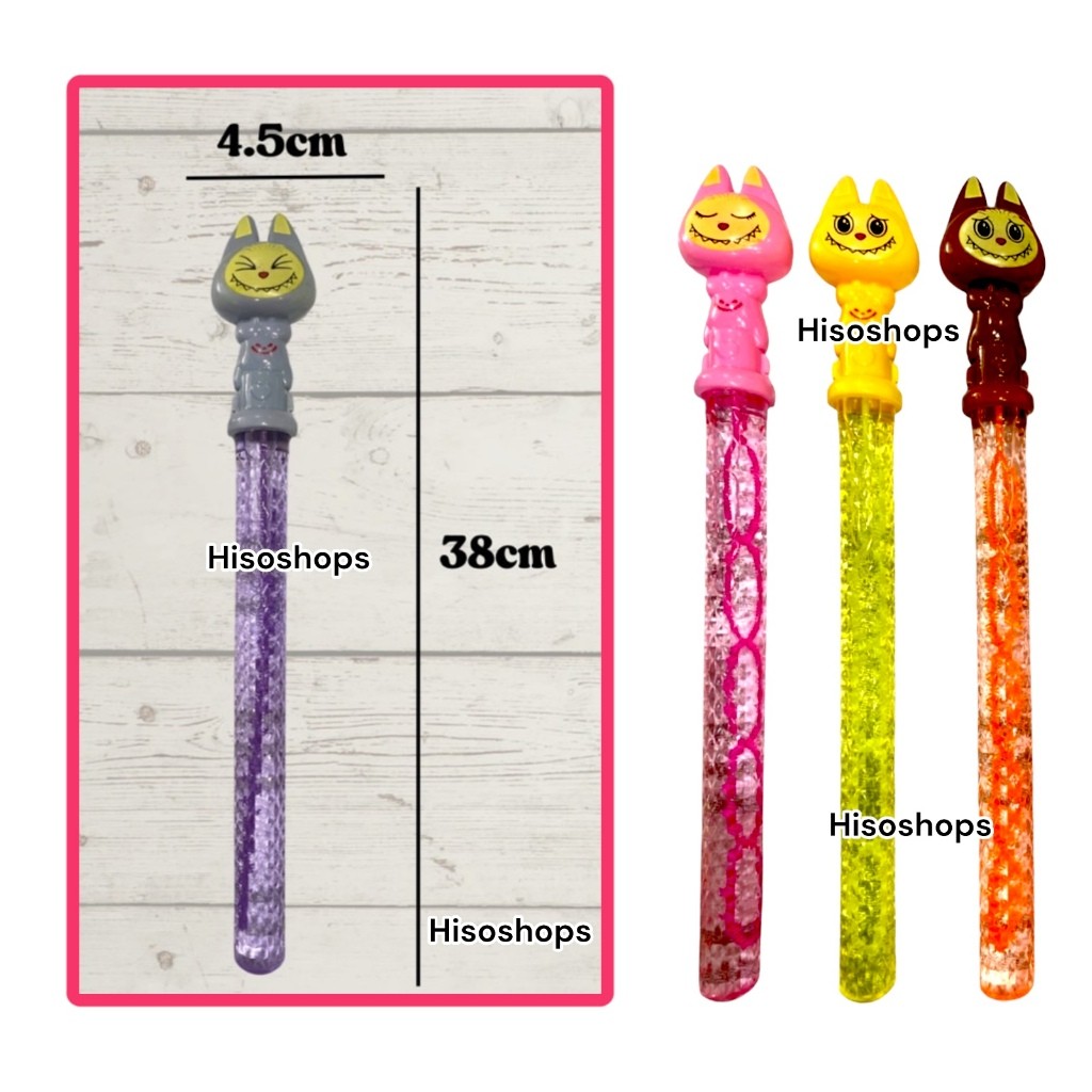 New Labubu Bubble Buddy Stick ที่เป่าฟองแท่งลาบูบู้ ไม้เป่าฟองสบู่ ...