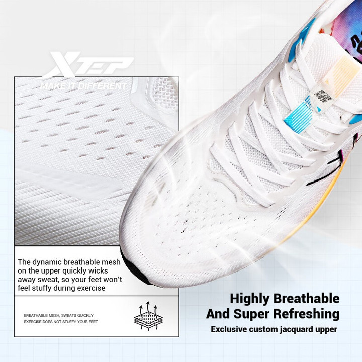 XTEP Ultra Fast ​​6.0 ​​6.0 ผู้ชายรองเท้าวิ่ง 2025 ฤดูร้อนสไตล์ใหม่ตาข่ายระบายอากาศน้ําหนักเบาดูดซับแรงกระแทกรองเท้ากีฬา — รองเท้ากีฬา แบรนด์ Xtep ของแท้ 100% เช็คราคาจาก Shopee Lazada thumbnail 3