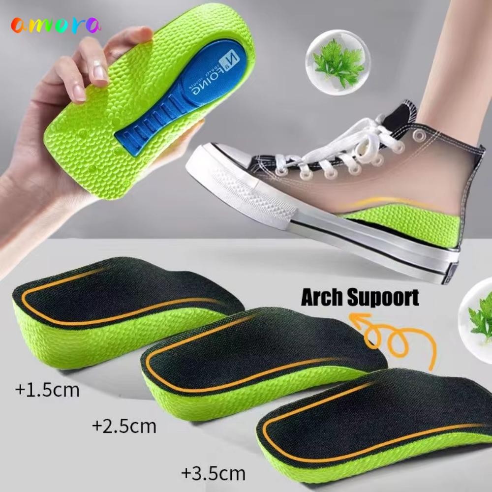 AMORA ความสูงเพิ่ม Insoles, Memory Foam Flat Feet Orthopedic Insoles ...