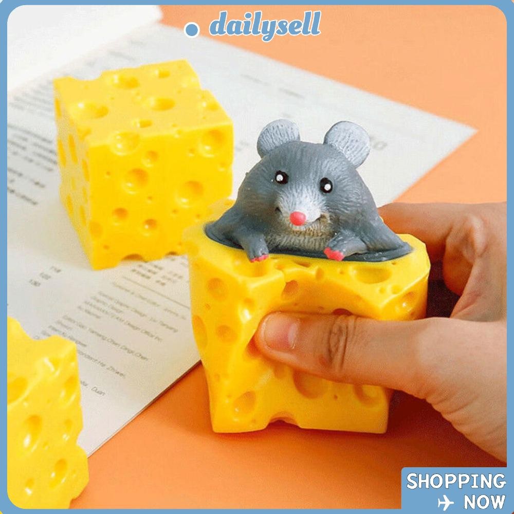 DAILY Cheese Mouse Cup Pinching, Vent ล้อเลียนบีบกระรอกสีเหลืองถ้วย, 5 ...