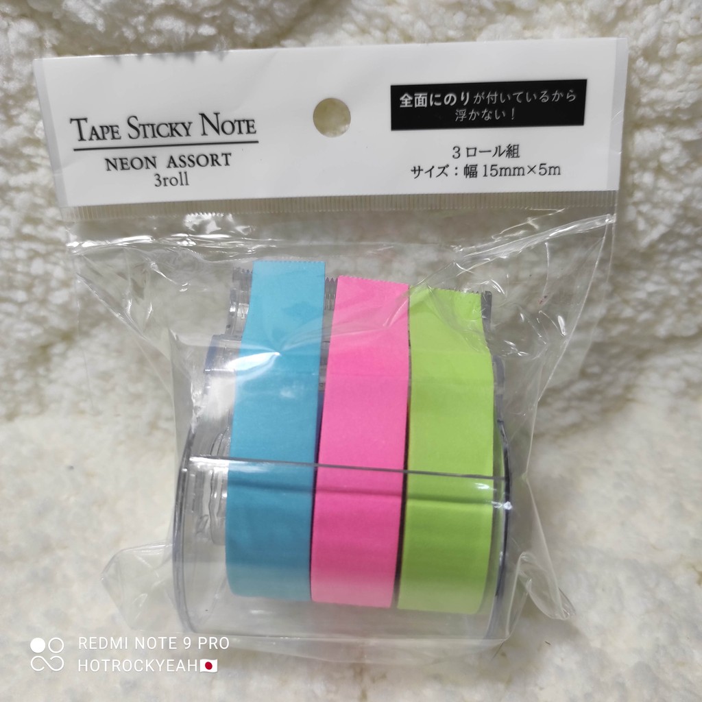 เทปโพสต์อิท Tape Sticky Note +echo+กาวเต็มแผ่น แปะไม่เด้ง 3 ไซซ์ พาสเทล ...