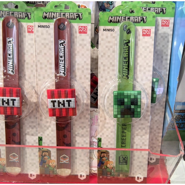 MINISO minecraft minecraft Series นาฬิกาเด็ก ไม้เลื้อย TNT | Shopee ...