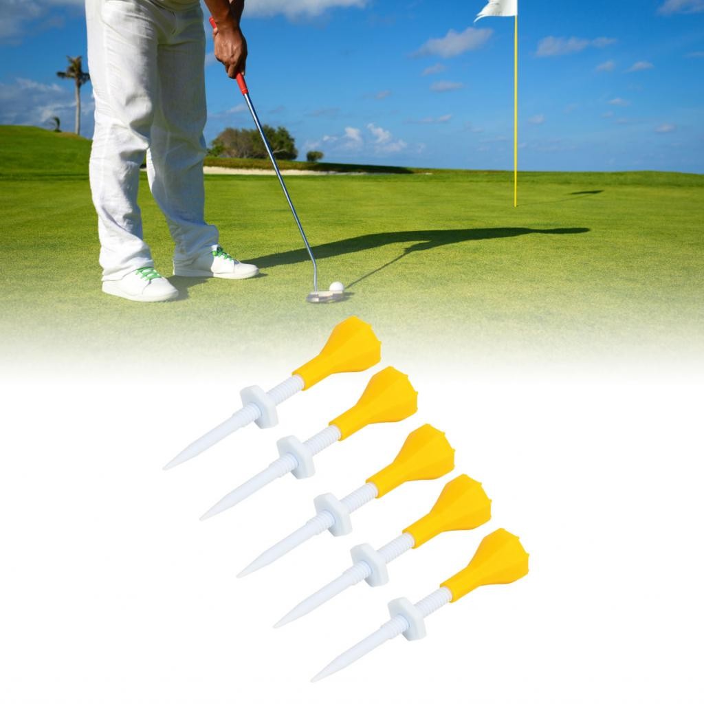 Golf Rubber Tee Tees Kit สีเหลืองสำหรับคลับ | Shopee Thailand