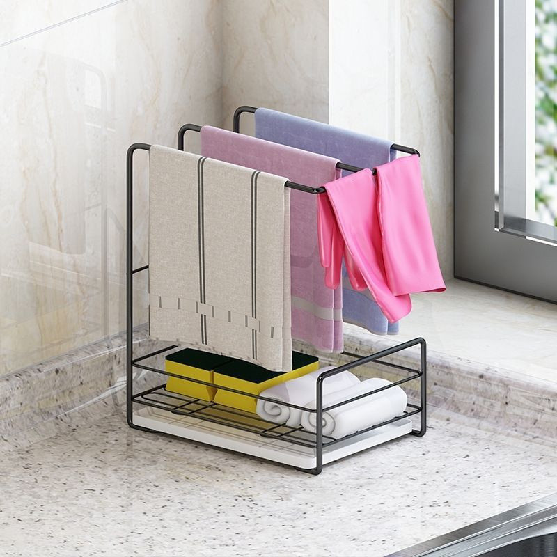 Rag Rack Kitchen Drain Rack การเจาะ-ฟรีเคาน์เตอร์ติดผนังฟองน้ํา ...