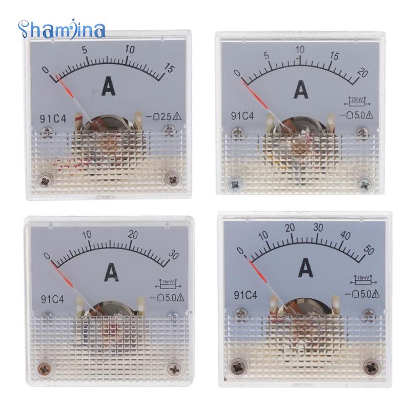 [Shamjina] แผงกระแสไฟอะนาล็อก, มิเตอร์แอมป์, การวัดวงจร (DC 0-15A ถึง 0 ...