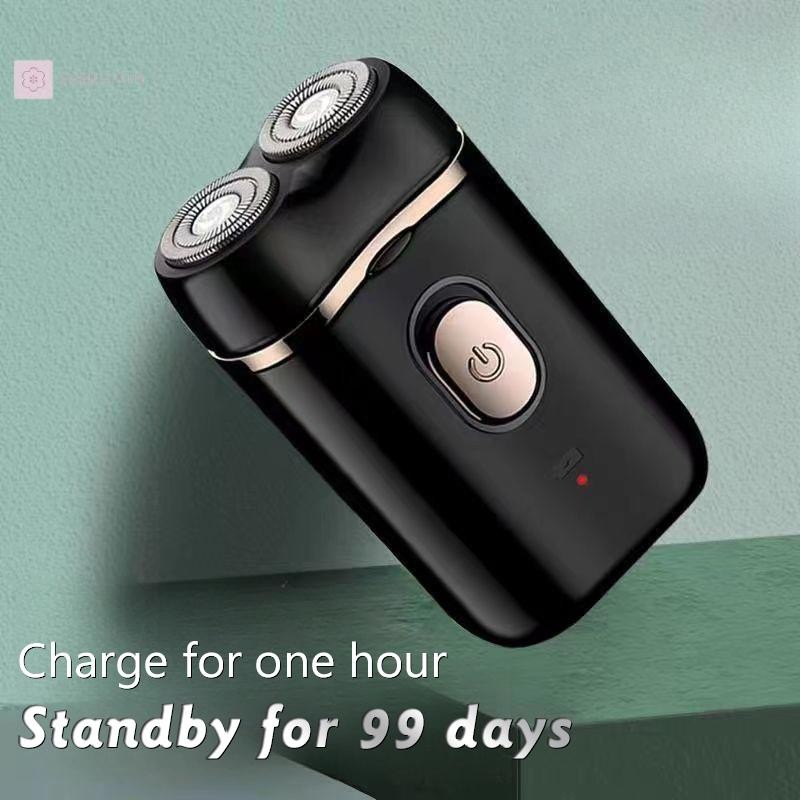 GLVERCRTN Mini Double Electric Shaver เครื่องโกนหนวดไร้สายแบบพกพาที่ถอด ...
