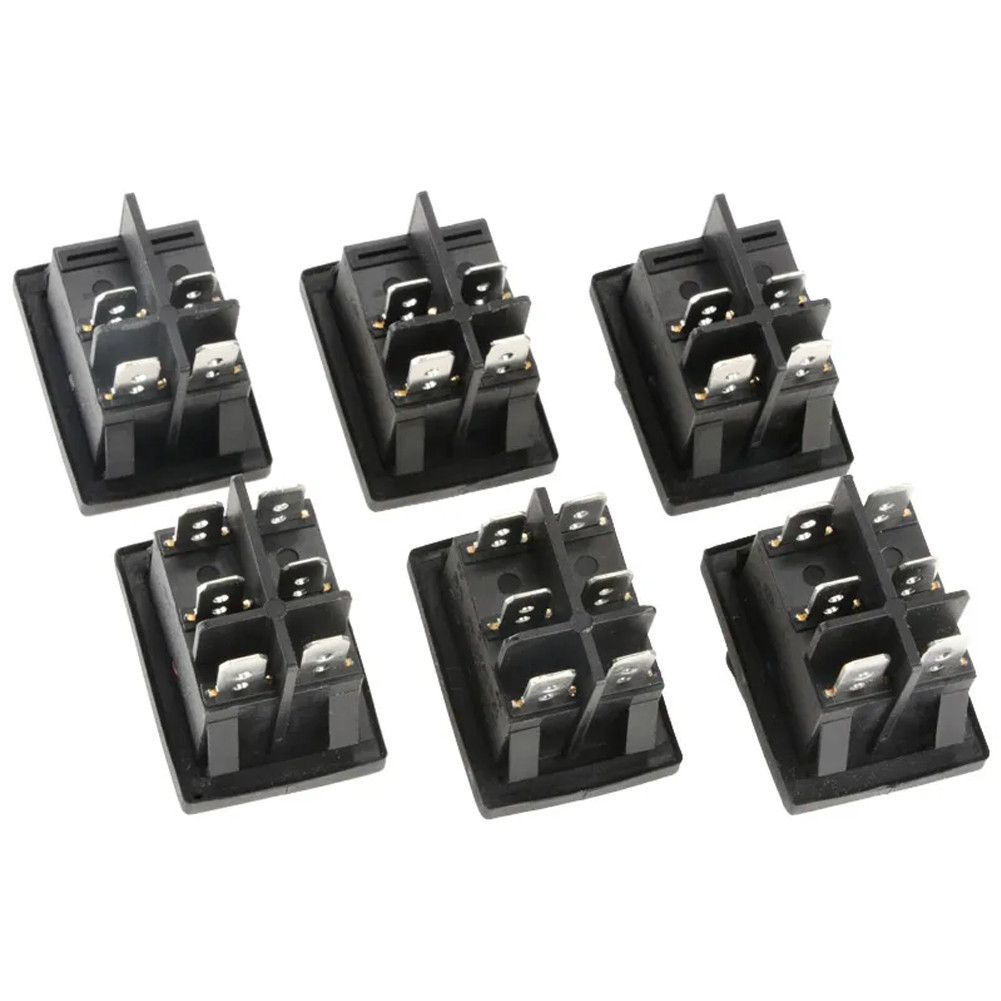 SLT HOTReset สวิตช์สี่เหลี่ยมกันน้ํา Rocker Switch 20A DPST Rocker ...
