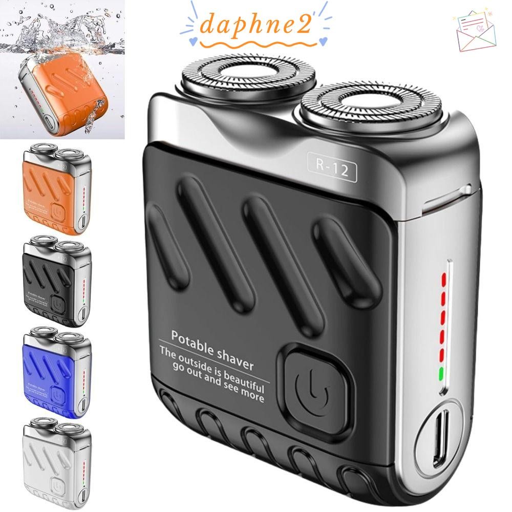 DAPHNES มีดโกนไฟฟ้า, Traveler Suitcase Design Double-Ring Pocket Shaver ...